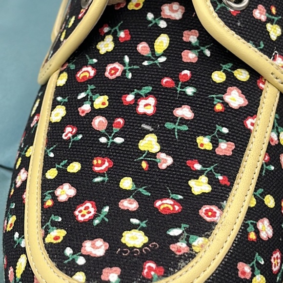 ๐ฆ NWT Gucci X Liberty of London Canvas Holly Printed Loafers W Orig Box - Picture 9 of 16